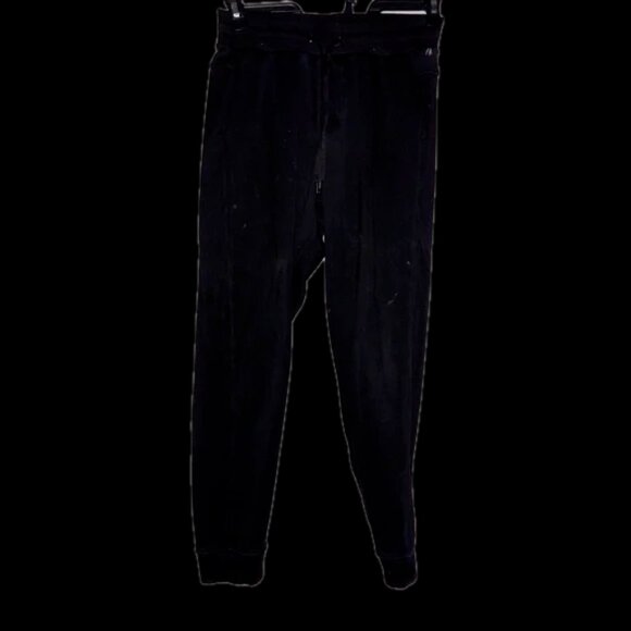 Black super soft fleece lined heavy weight warm small ladies joggers black euc - Picture 6 of 7